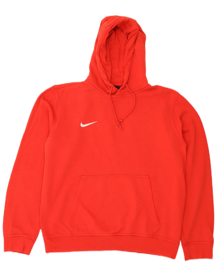 Nike Mens Hoodie Jumper Médio Algodão Vermelho
