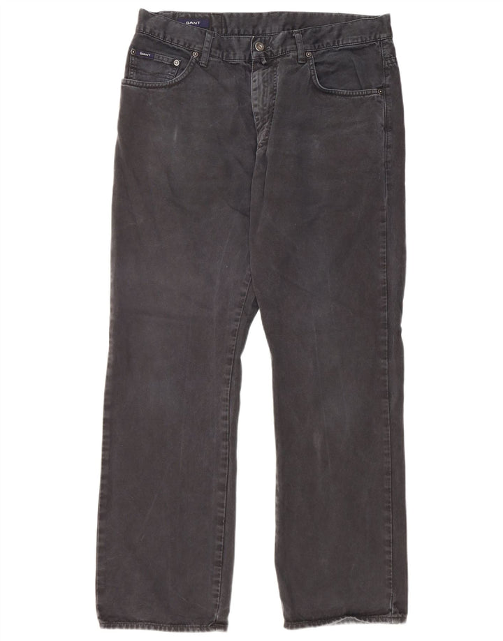 Jeans retos masculinos Gant W34 L30 algodão preto