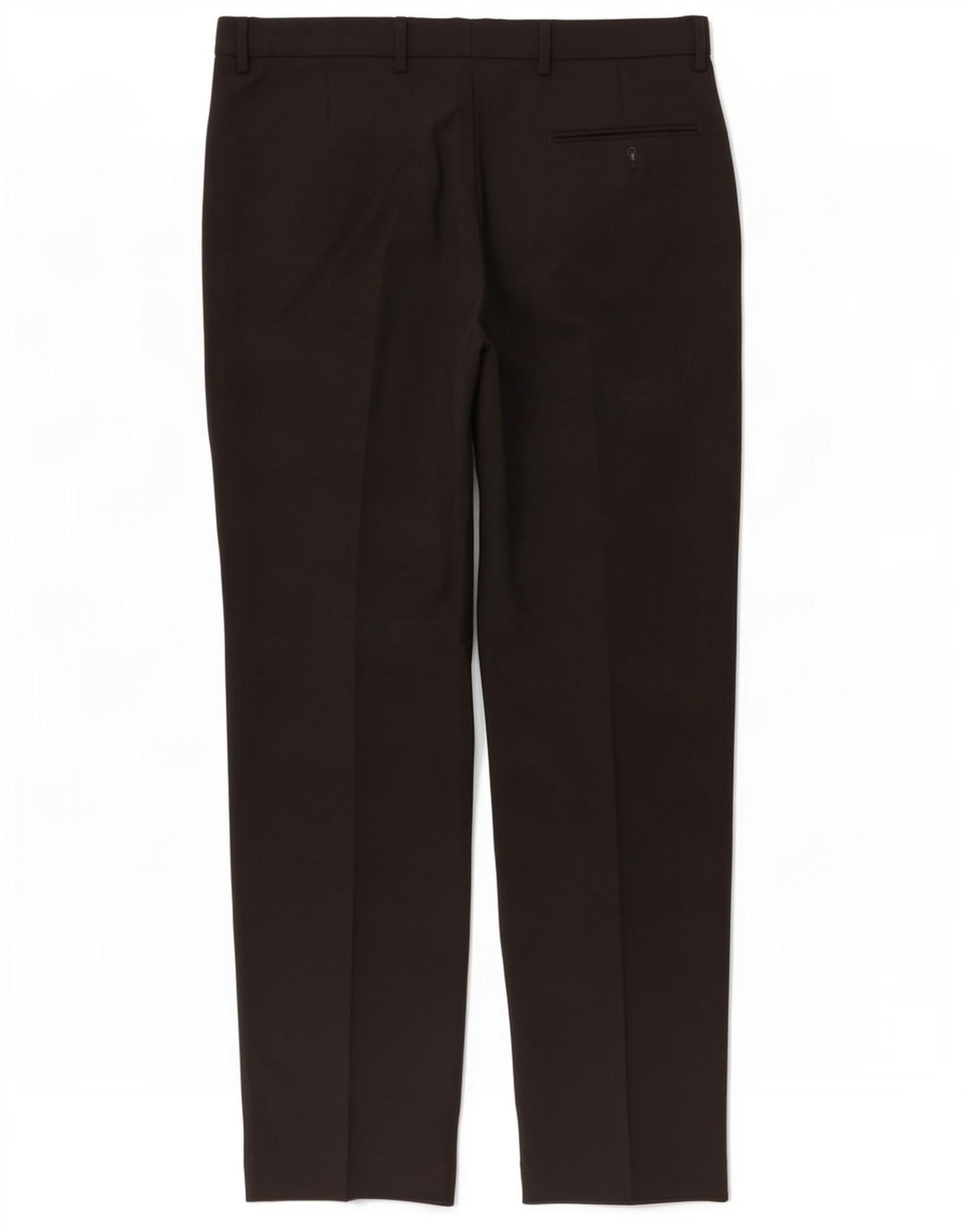 Calça de terno regular masculina Marks & Spencer W36 L33 poliéster preto