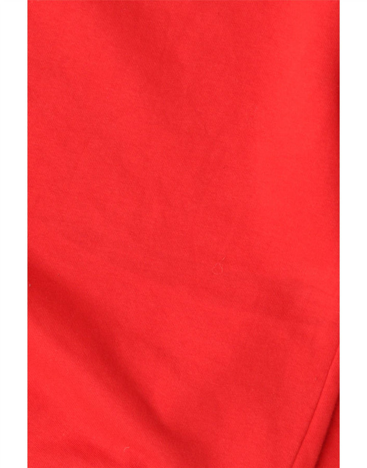 Zara moletom feminino jumper UK 14 médio algodão vermelho