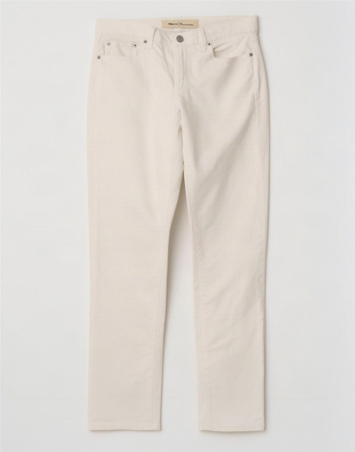 Jeans femininos Gap Slim W26 L26 algodão branco