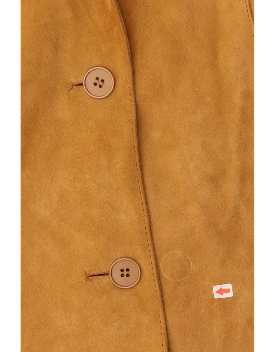 Monpel Jaqueta blazer feminina de camurça com 2 botões IT 48 XL couro bege