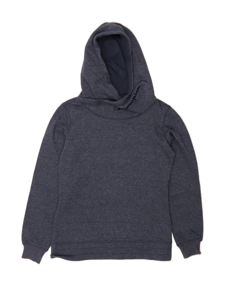 CHAMPION Womens Hoodie Jumper UK 10 Small Navy Blue Vintage Champion and Second-Hand Champion from Messina Hembry 