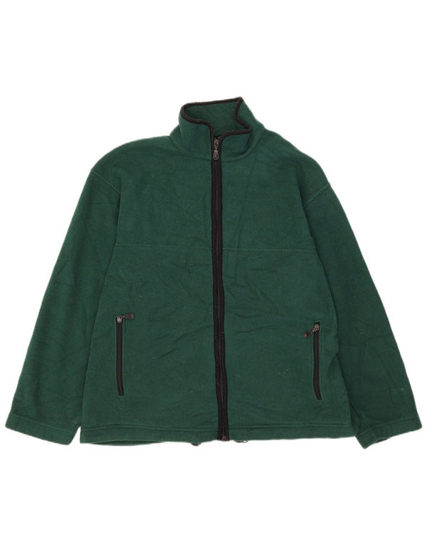 Jaqueta de lã masculina Marks & Spencer UK 40 poliéster verde grande