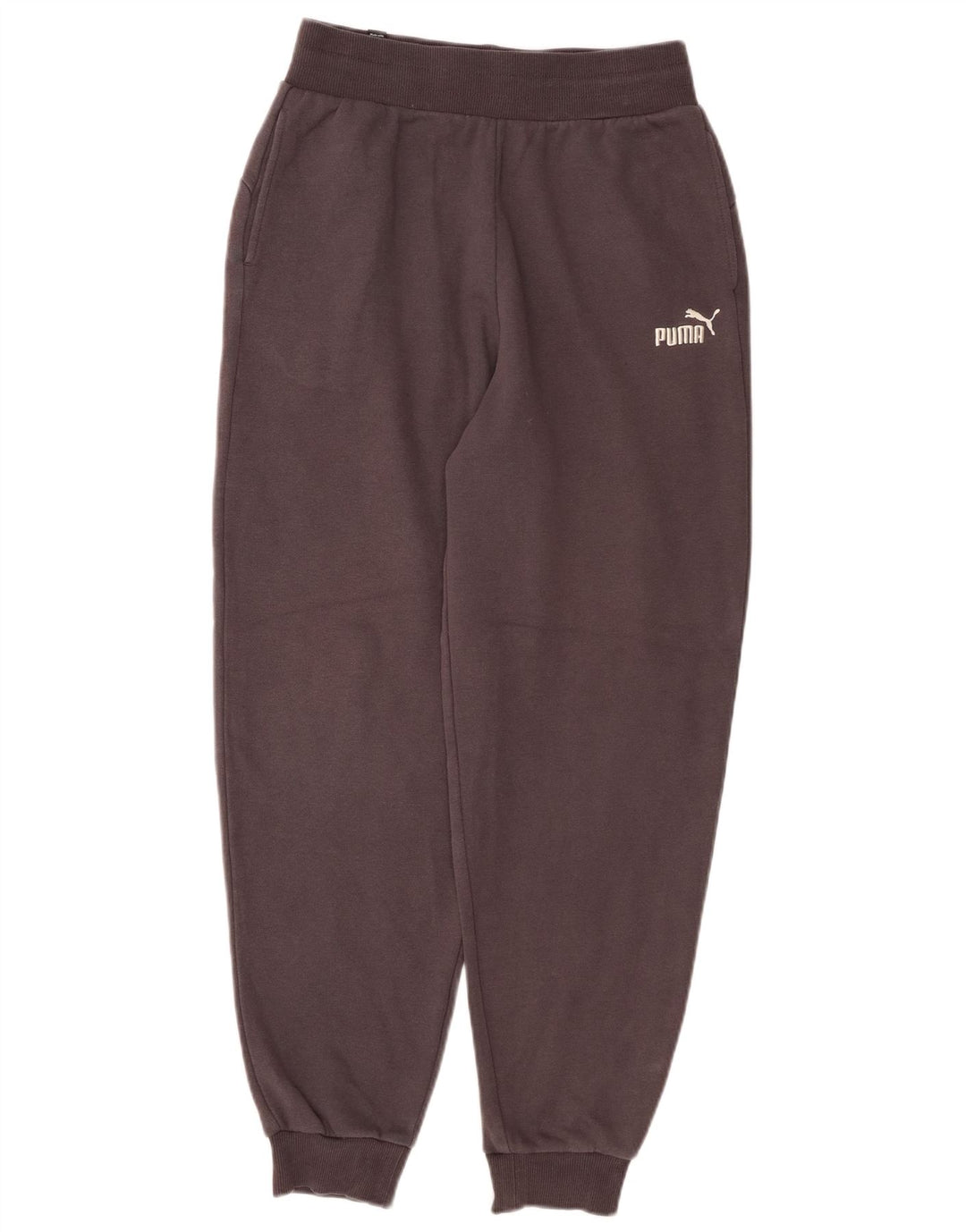 Calça de treino feminina PUMA Joggers UK 8 pequeno algodão cinza