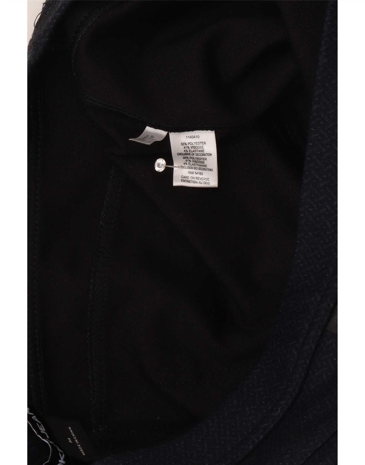 Leggings femininas Dkny UK 14 poliéster geométrico azul marinho médio