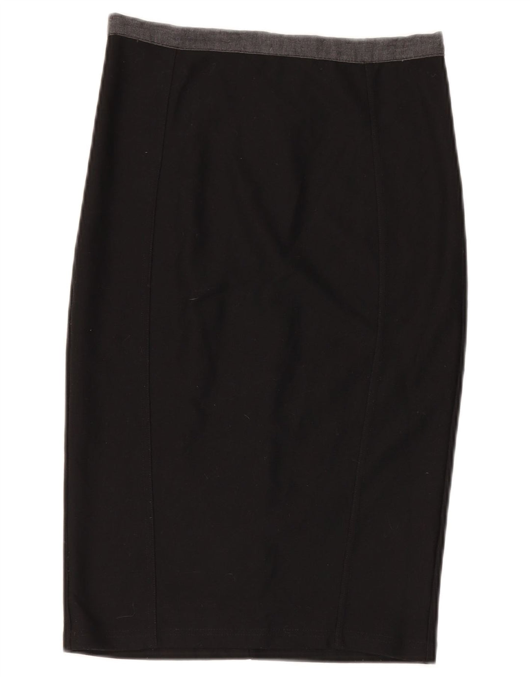 Saia lápis feminina Topshop UK 10 pequena W28 poliéster preto
