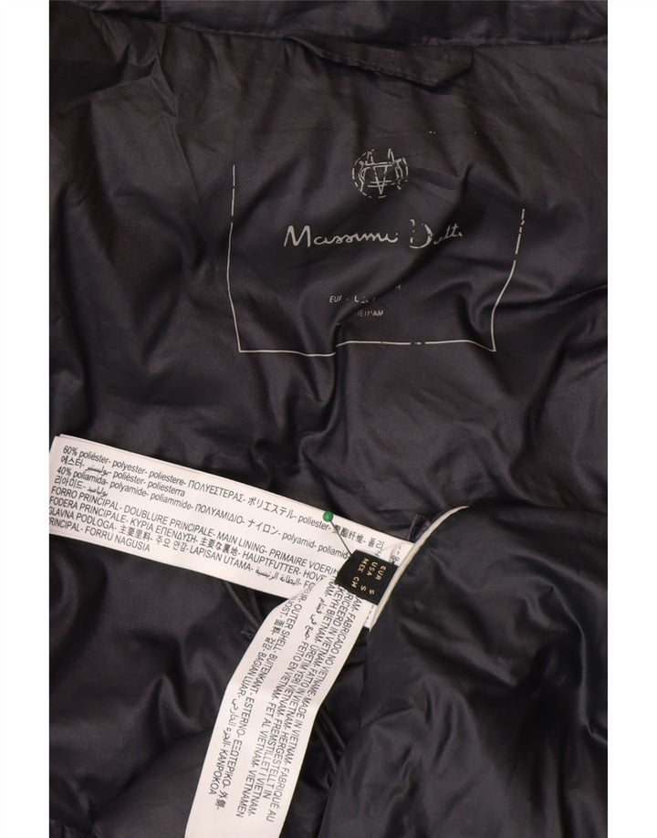 Jaqueta acolchoada masculina Massimo Dutti UK 36 poliéster azul marinho pequeno