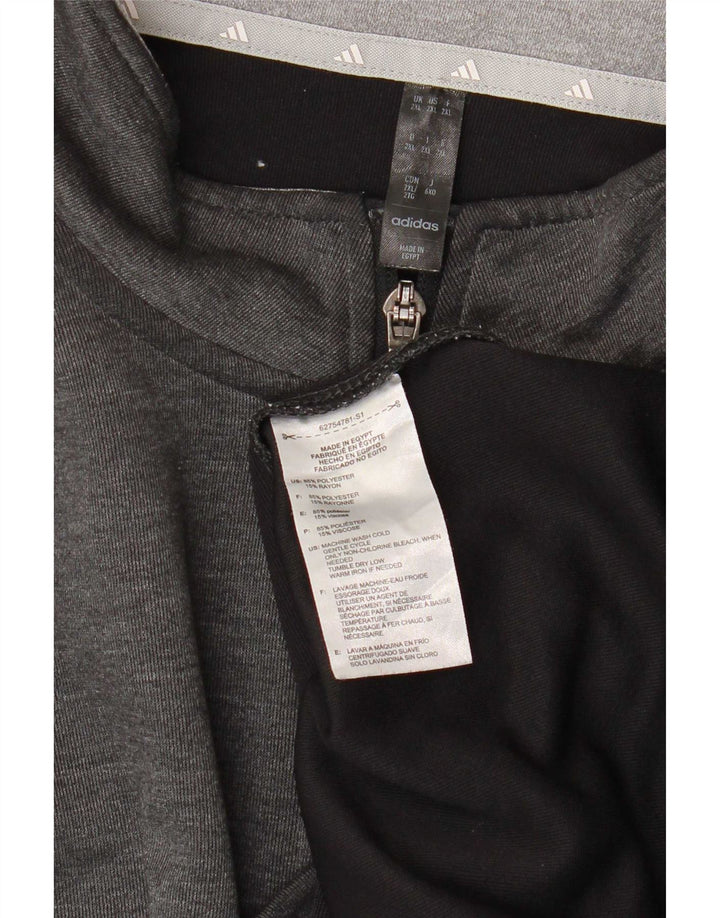 Adidas Mens Tracksuit Top Jacket 2XL Cinza Poliéster