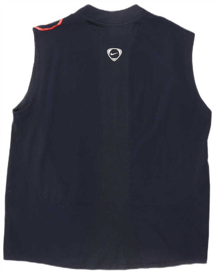 Colete gráfico Nike masculino Dri Fit Top XL azul marinho