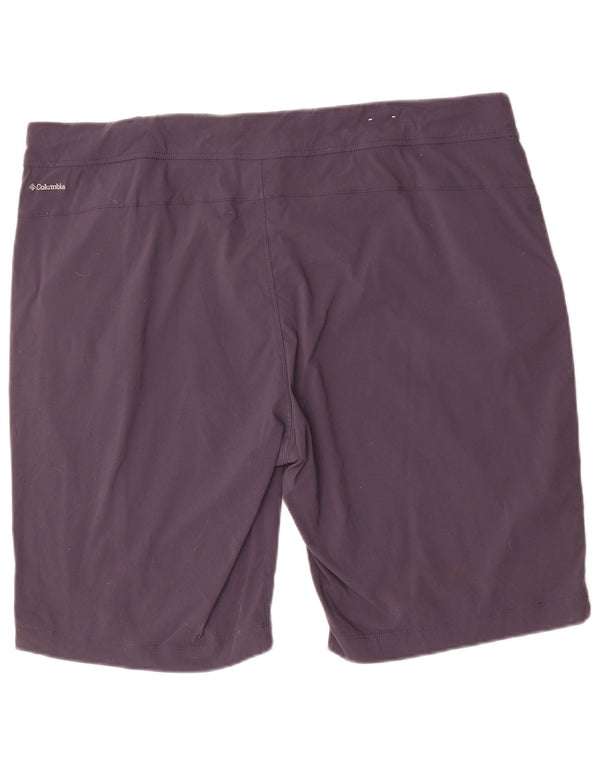 Columbia Womens Omni-Shield Chino Shorts US 18 2XL W40 Azul marinho Nylon