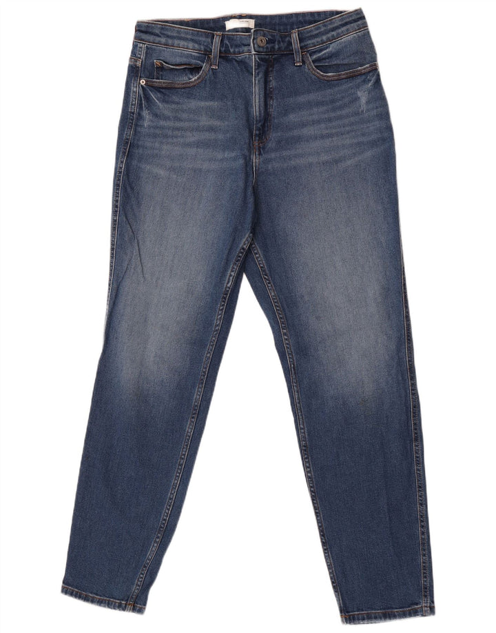 White Stuff Jeans feminino de fim de semana slim UK 12 médio W32 L31 algodão azul