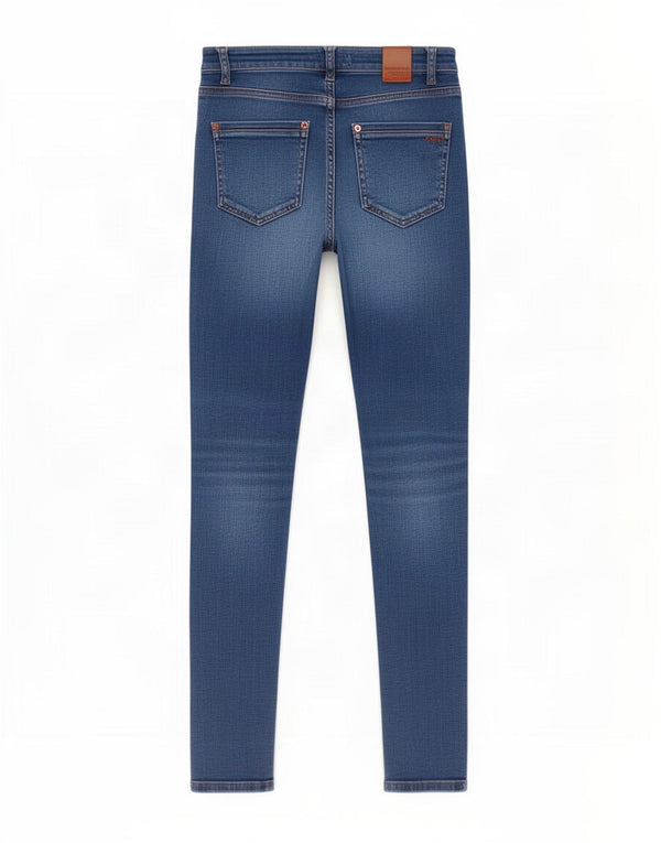 Calça jeans skinny feminina Zara EU 36 XS W26 L26 azul algodão