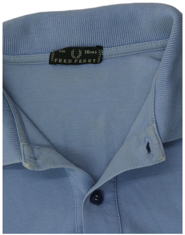 Polo Fred Perry Menino 15-16 Anos Azul Algodão