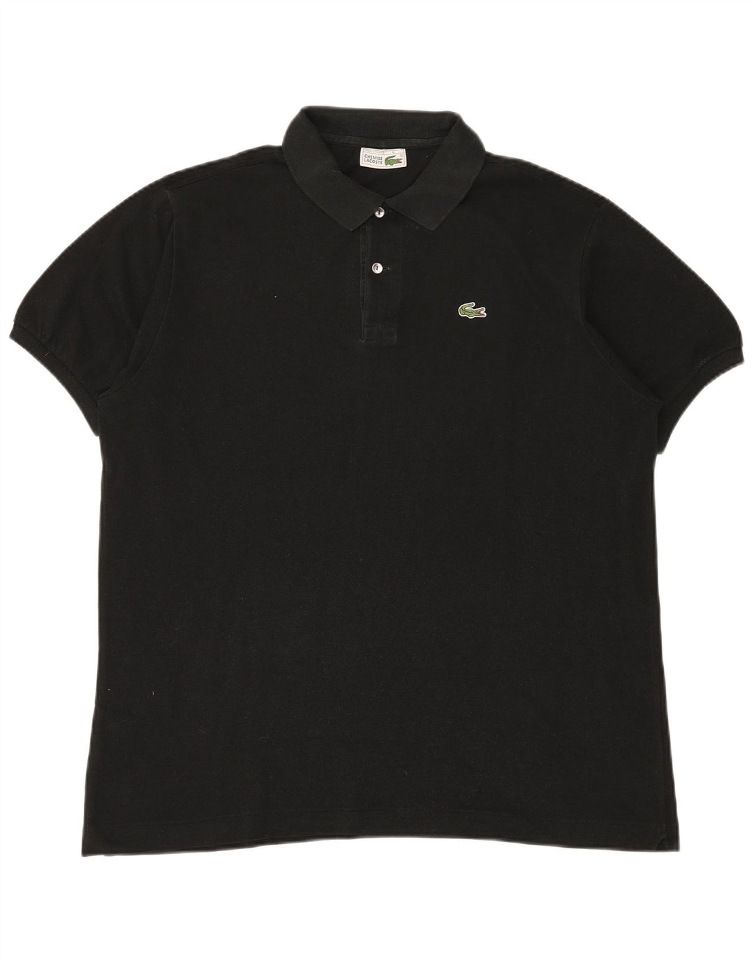 Camisa polo masculina LACOSTE tamanho 6 XL algodão preto