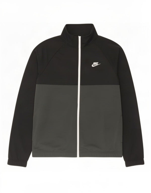 Nike Mens Treino Top Jaqueta Médio Preto Colorblock Poliéster