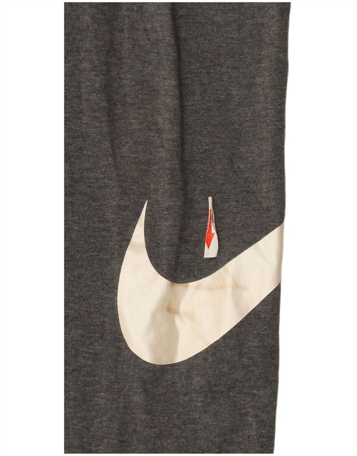 Leggings Nike Femininas Graphic UK 12 Algodão Flecked Cinza Médio