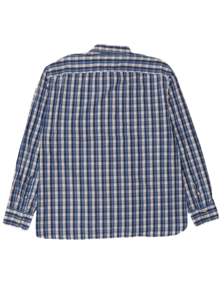 Camisa masculina TOMMY HILFIGER 2XL algodão xadrez azul