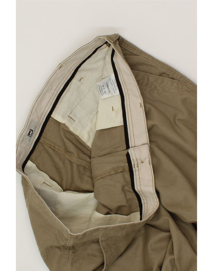 LEE Mens Straight Chino Trousers W38 L32 Khaki Cotton Vintage Lee and Second-Hand Lee from Messina Hembry 