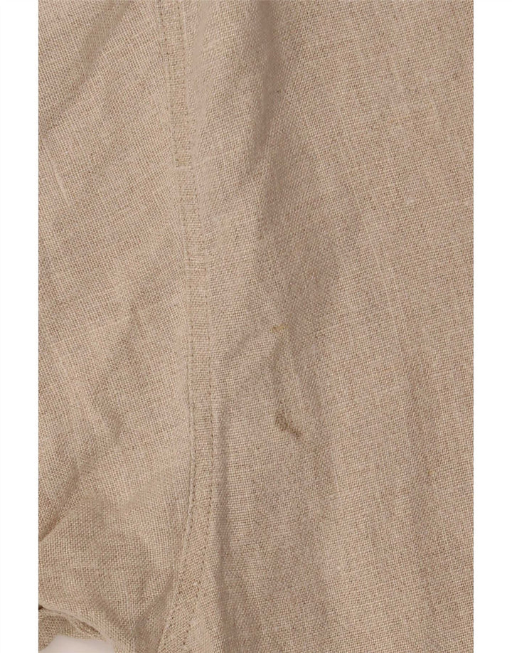 Jaqueta utilitária oversized feminina Penny Black IT 44 linho bege médio
