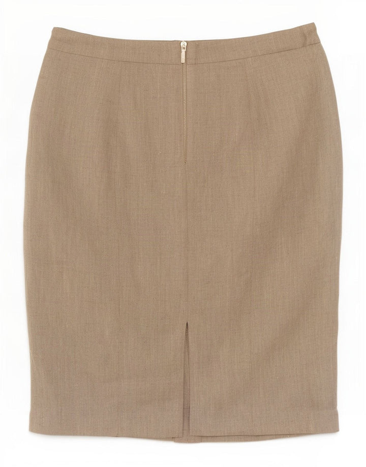 Saia lápis feminina Hobbs UK 14 grande W32 bege
