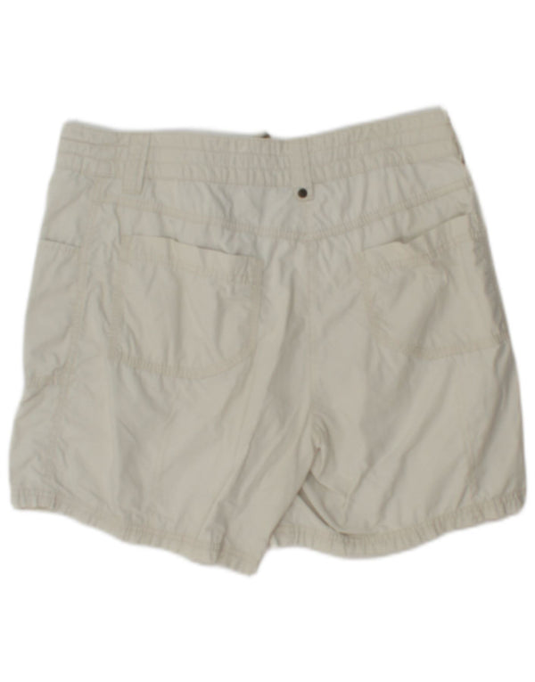 Shorts cargo feminino Marks & Spencer UK 12 médio W30 algodão bege