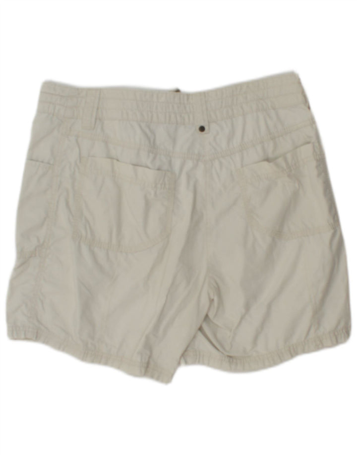 Shorts cargo feminino Marks & Spencer UK 12 médio W30 algodão bege