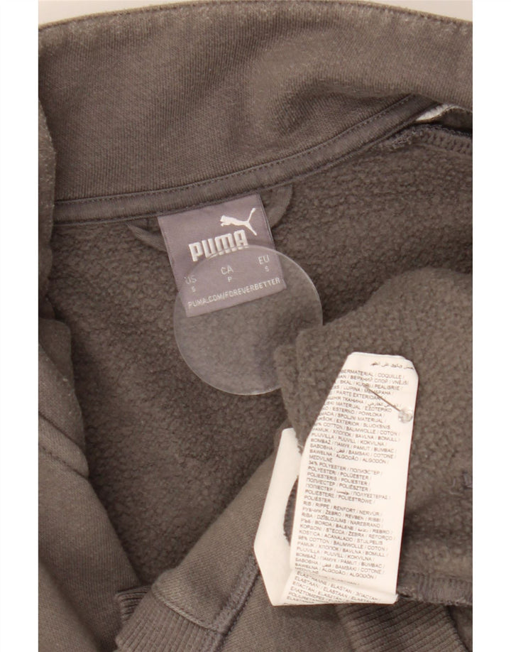 Puma Mens Tracksuit Top Jacket Pequeno Cinza Colorblock Algodão