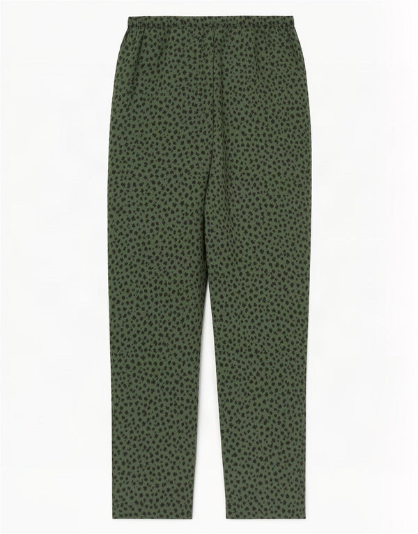 Calça casual feminina Marks & Spencer Reino Unido 12 médio W30 L28 verde
