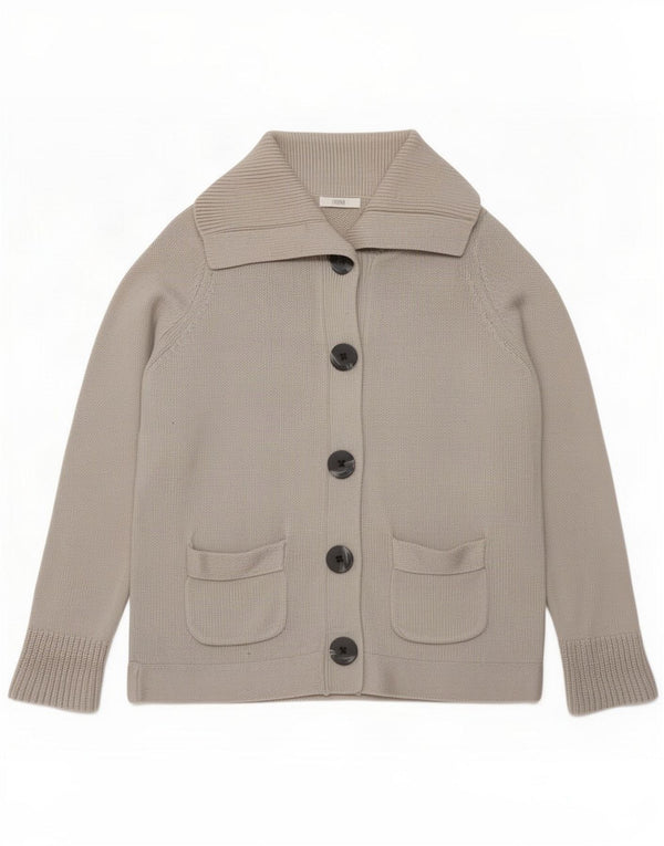 Suéter cardigã feminino Marks & Spencer UK 18 XL algodão cinza