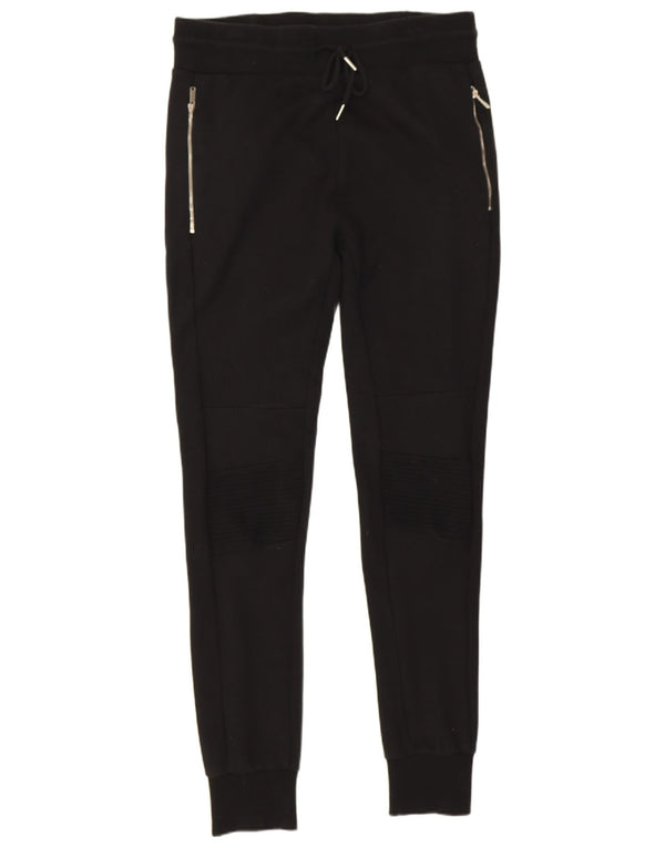 Zara Calça de treino masculina Joggers Algodão preto médio