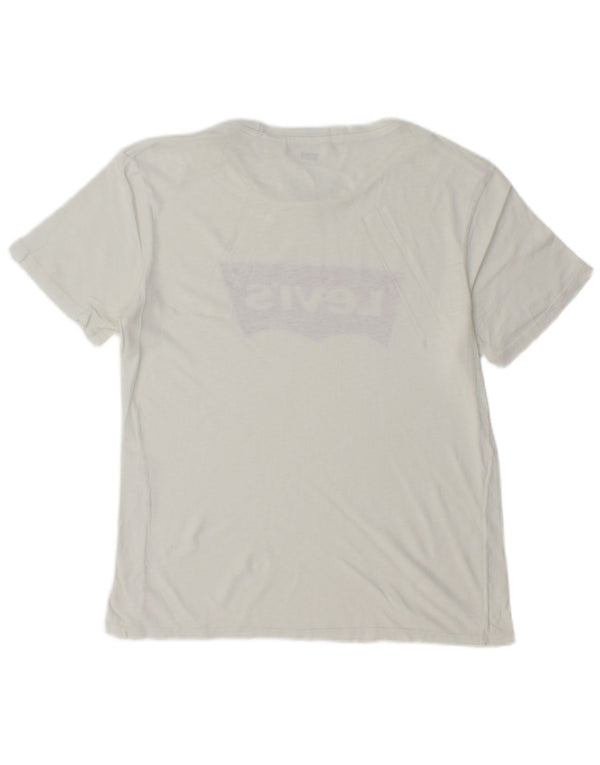 Camiseta masculina gráfica Levi's Top pequeno branco