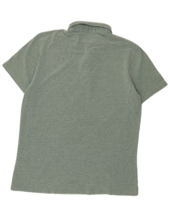 Camisa polo masculina Massimo Dutti grande algodão verde