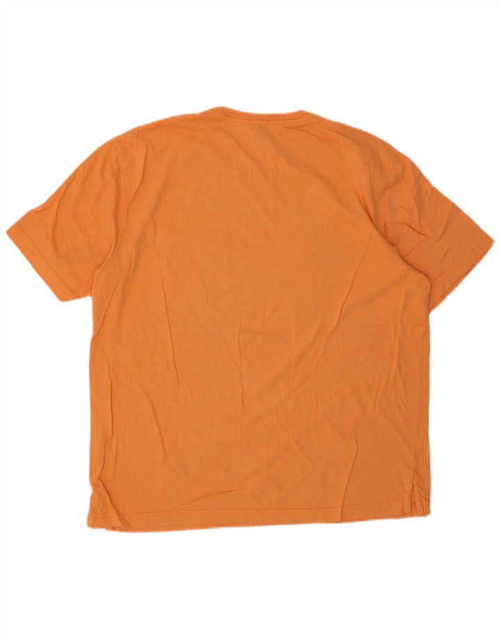 Camiseta masculina Izod Top grande algodão laranja