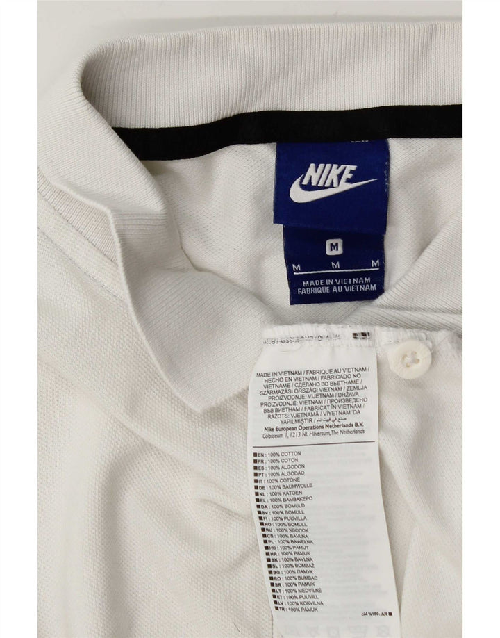 Camisa polo masculina Nike médio algodão branco