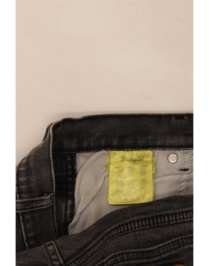 Wrangler Masculino Texas Stretch Straight Jeans W33 L34 Algodão Cinza