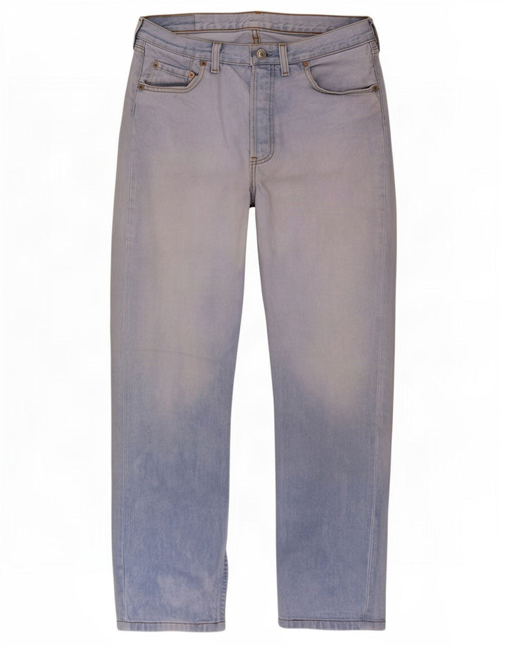 Jeans retos masculinos Levi's W34 L31 algodão azul