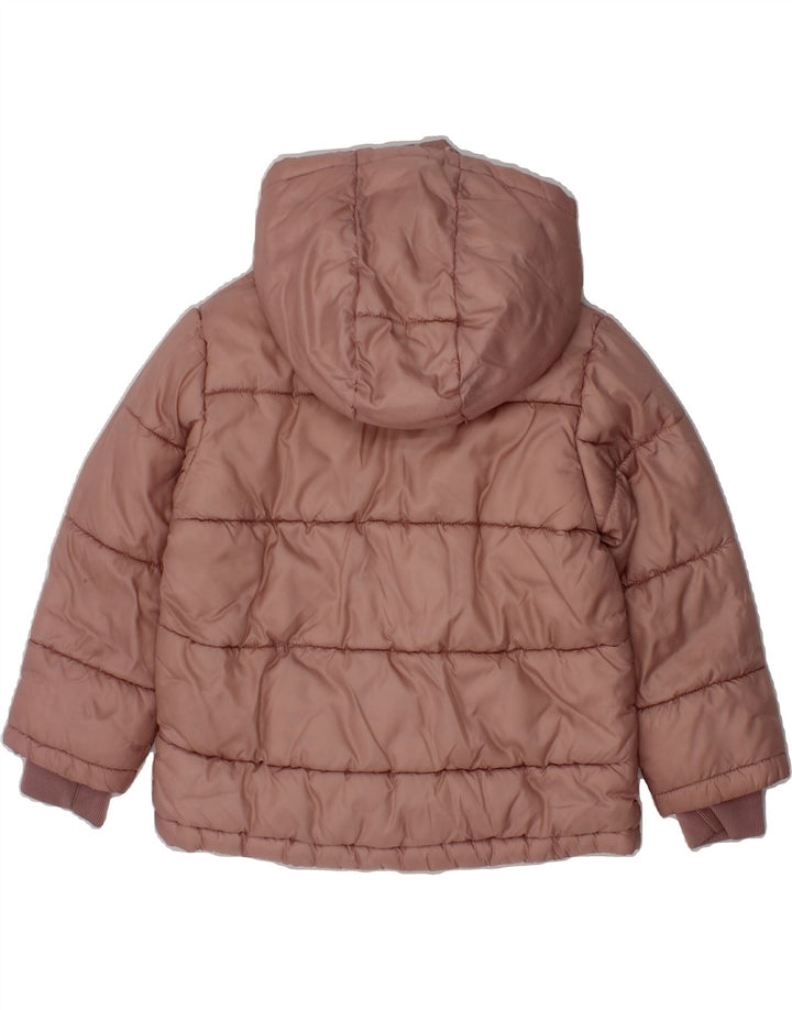 CHAMPION Baby Girls Hooded Padded Jacket 12-18 Months Pink Polyester Vintage Champion and Second-Hand Champion from Messina Hembry 