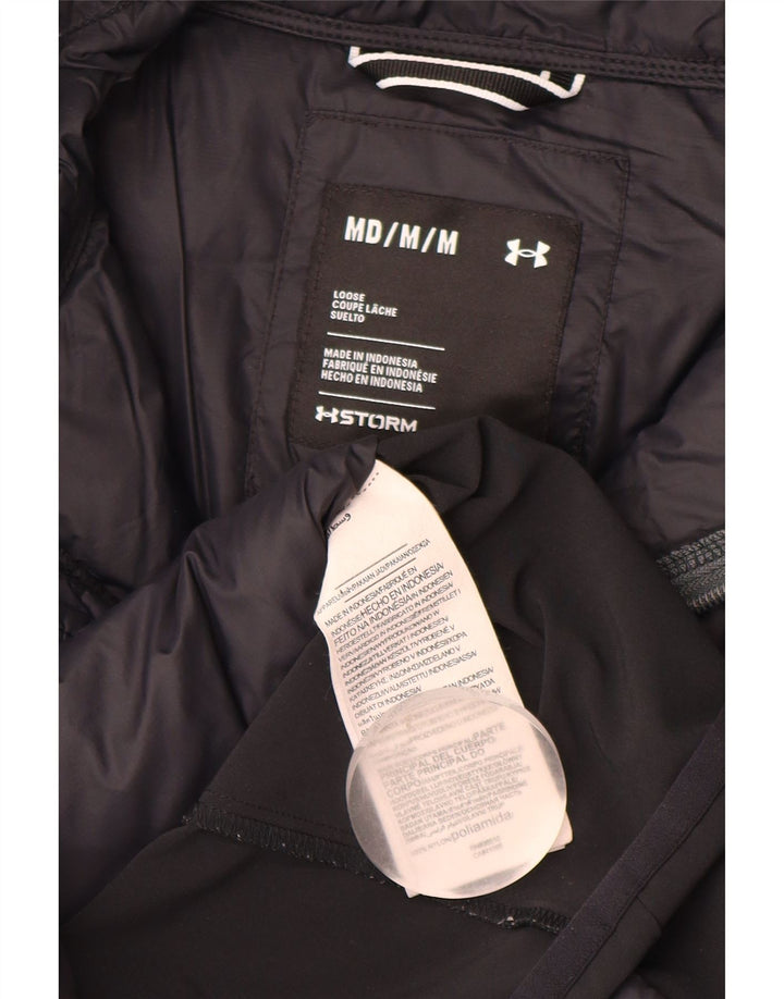 Jaqueta acolchoada masculina Under Armour UK 38 bloco colorido azul marinho médio