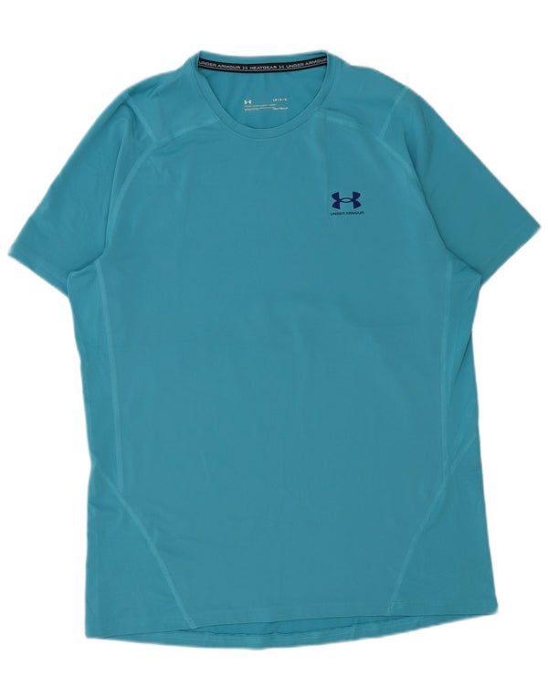 Camiseta masculina Under Armour Heat Gear grande azul