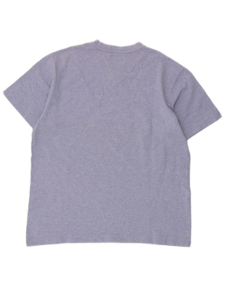 Camiseta masculina de manga curta Kappa Top grande algodão azul