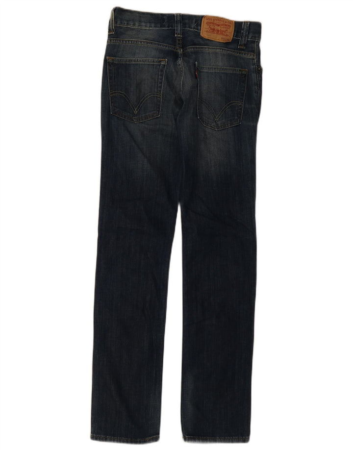 Levi's Masculino 511 Slim Jeans W31 L34 Azul Marinho Algodão