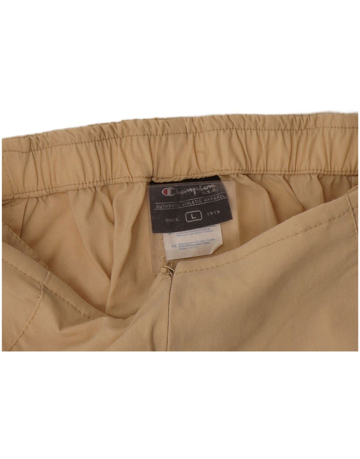 Calça capri feminina Champion grande W32 L18 bege