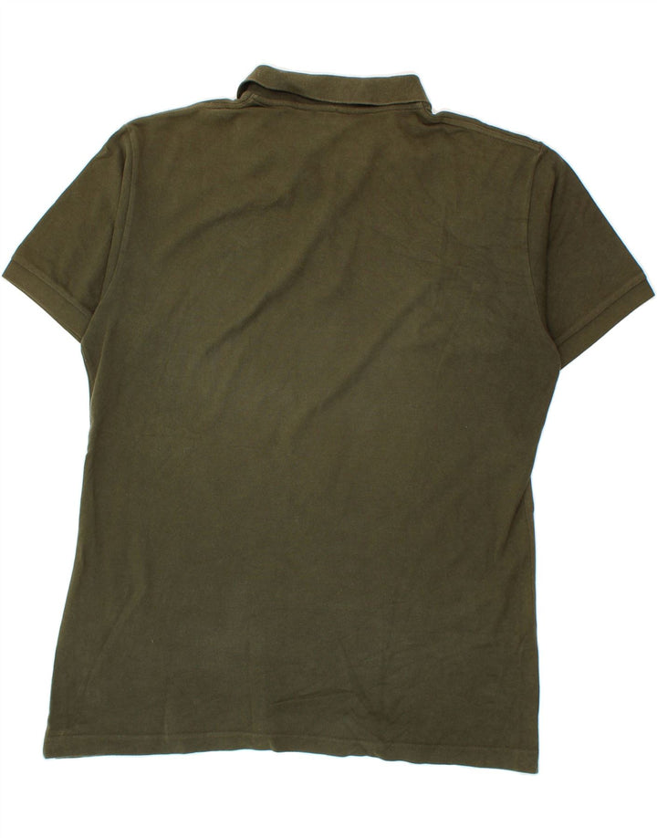KAPPA Mens Polo Shirt XL Khaki Cotton Vintage Kappa and Second-Hand Kappa from Messina Hembry 