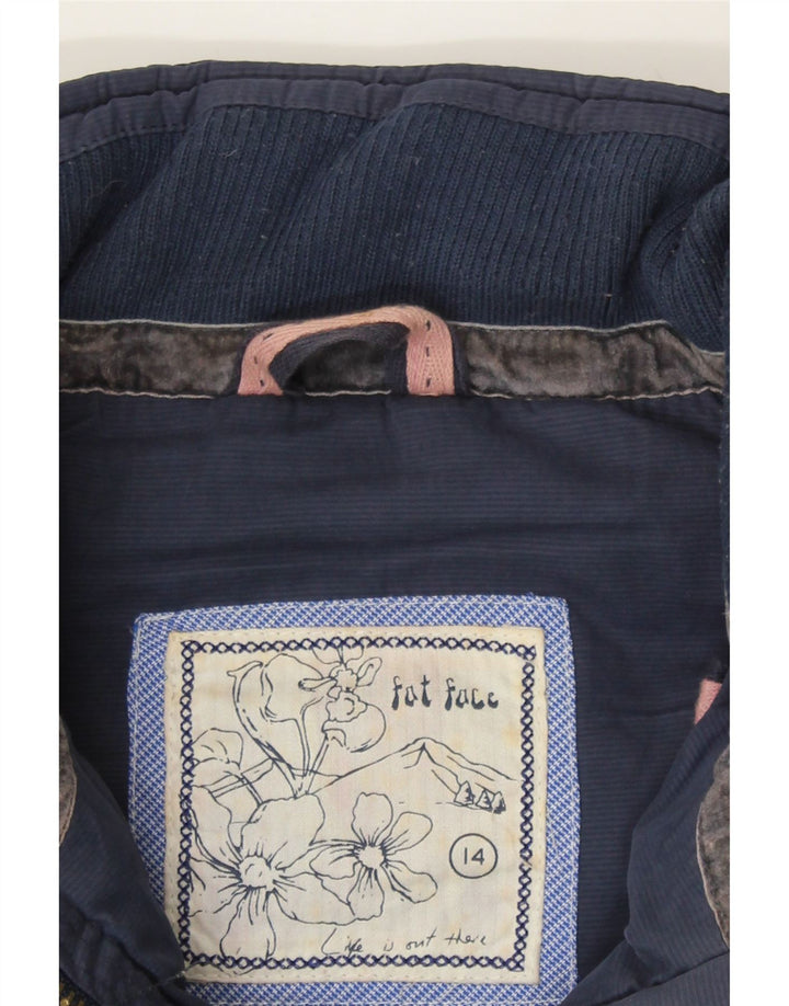 FAT FACE Womens Padded Gilet UK 14 Large  Navy Blue Cotton Vintage Fat Face and Second-Hand Fat Face from Messina Hembry 