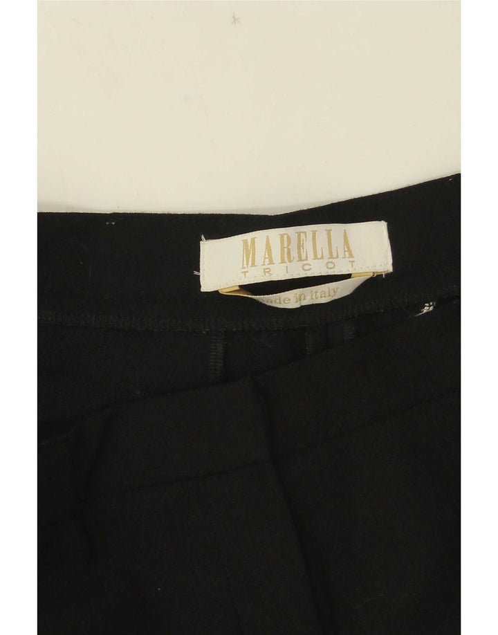 Calça feminina reta cortada Marella W32 L23 preta