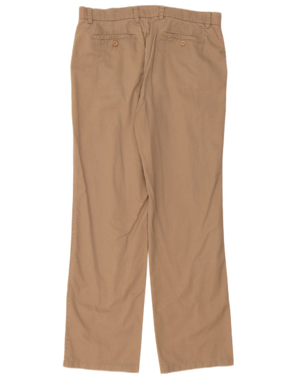 Sergio Tacchini Calça Chino Masculina Reta IT 52 XL W38 L34 Algodão Bege