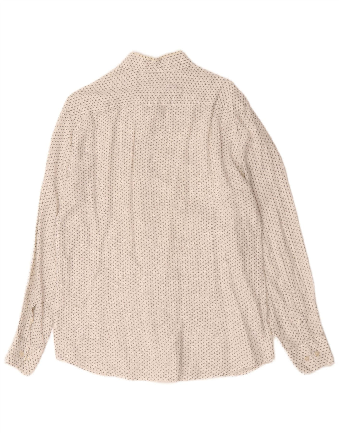 Camisa masculina Massimo Dutti, linho branco manchado médio