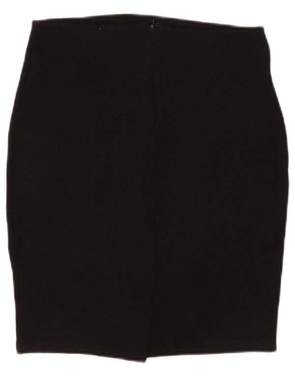 Saia lápis feminina Zara médio W28 viscose preta