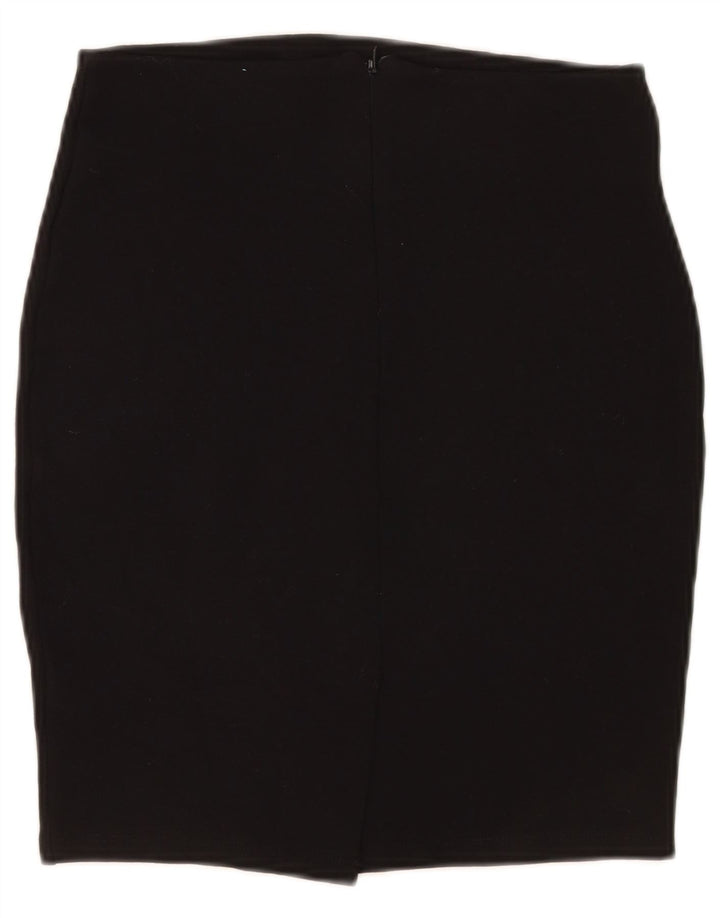 Saia lápis feminina Zara médio W28 viscose preta